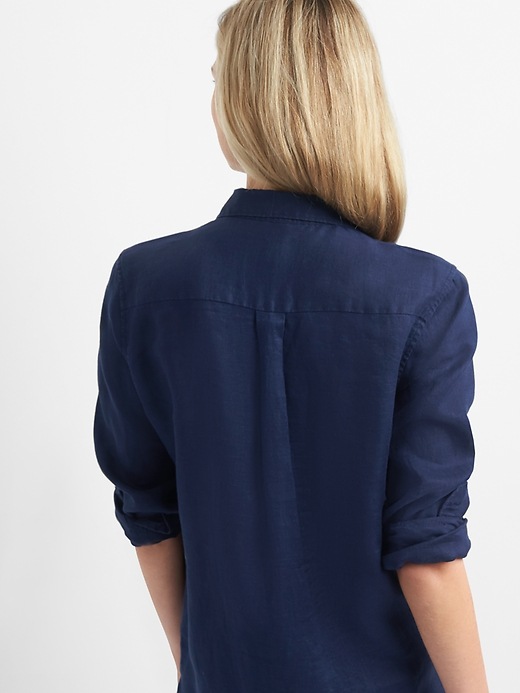 Image number 2 showing, Linen popover tunic