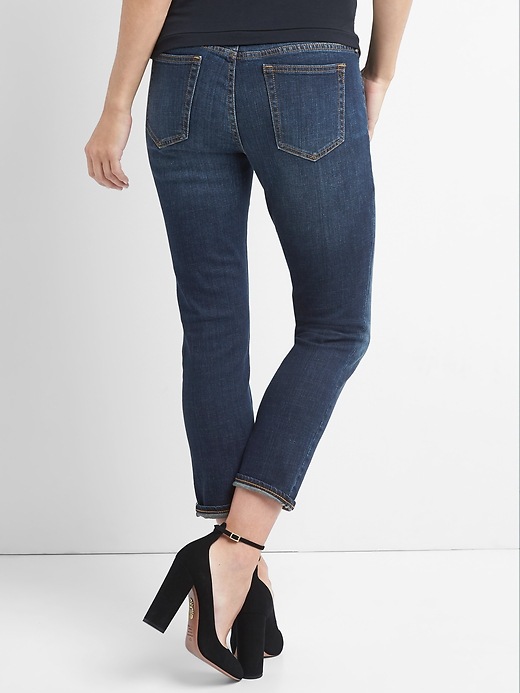 Image number 2 showing, Maternity Full Panel Girlfriend Jeans