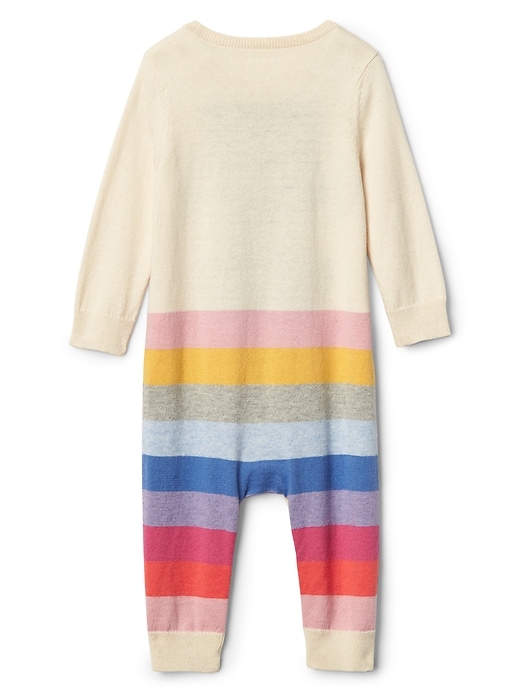 Image number 2 showing, babyGap &#124 Disney Baby Minnie Mouse crazy stripe sweater one-piece