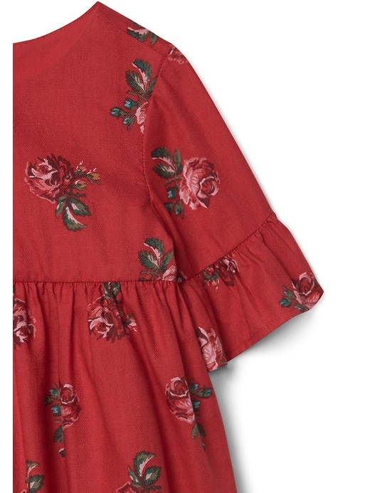 Image number 3 showing, Rose floral bell dress