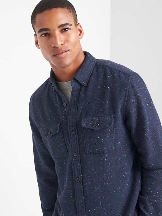 Image number 7 showing, Cozy twill standard fit shirt