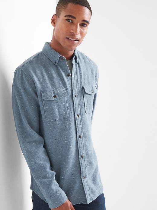 Image number 8 showing, Cozy twill standard fit shirt