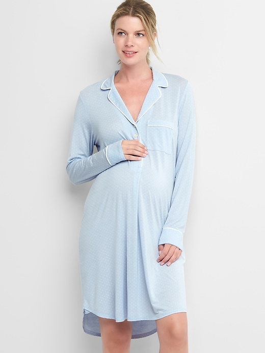 Image number 4 showing, Maternity Print Sleep Shirt