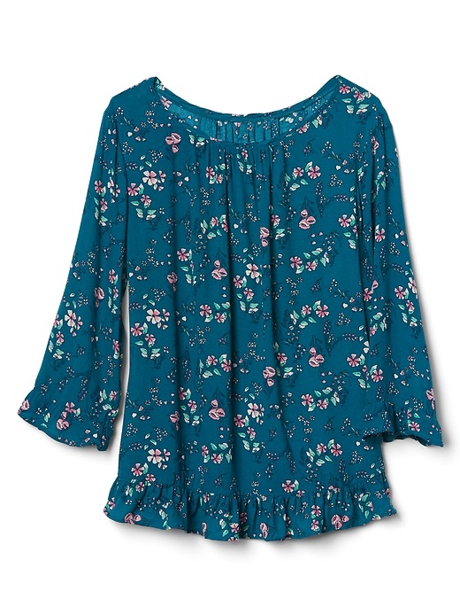 Image number 6 showing, Floral ruffle top