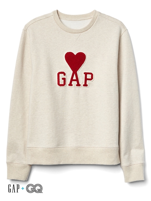 Image number 1 showing, Gap + GQ Ami logo heart sweatshirt