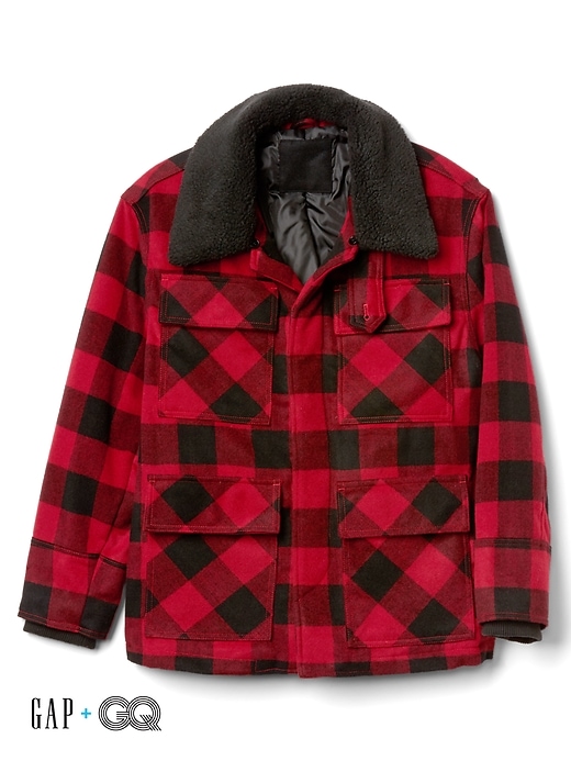 Image number 1 showing, Gap + GQ Ami wool parka
