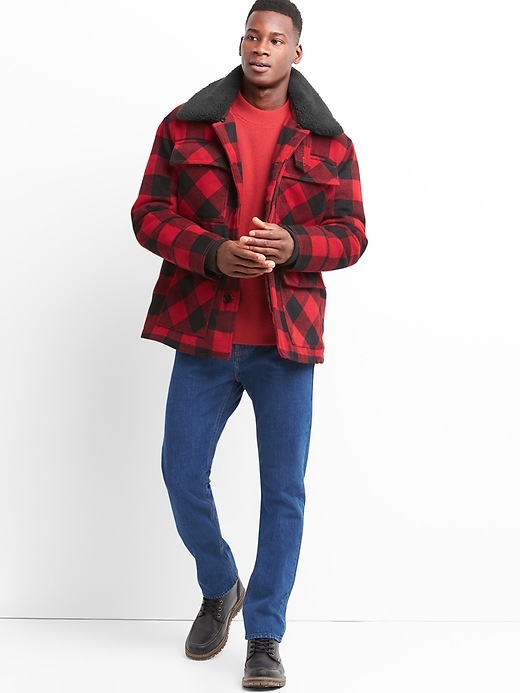 Image number 5 showing, Gap + GQ Ami wool parka