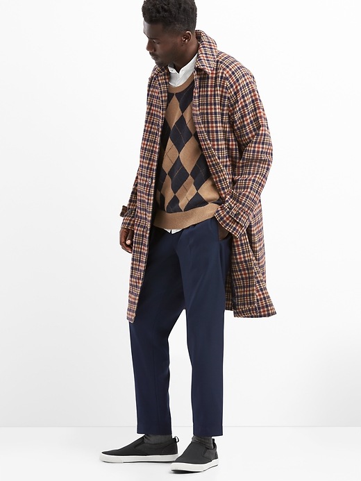Image number 5 showing, Gap + GQ UA houndstooth wool coat