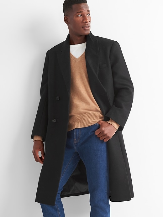 Image number 2 showing, Gap + GQ Ami double breasted coat