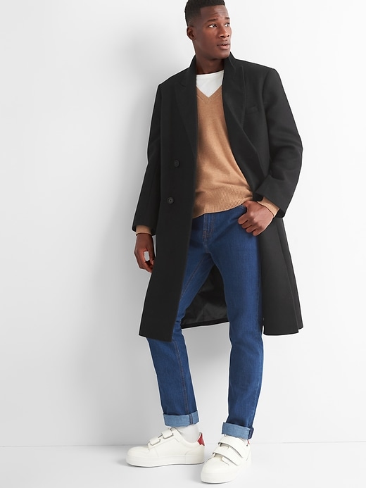 Image number 5 showing, Gap + GQ Ami double breasted coat