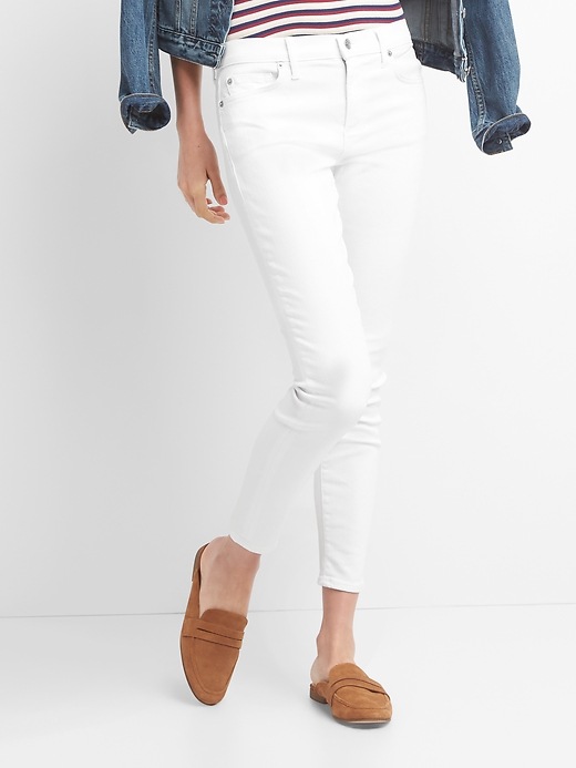 Image number 1 showing, Mid Rise True Skinny Ankle Jeans