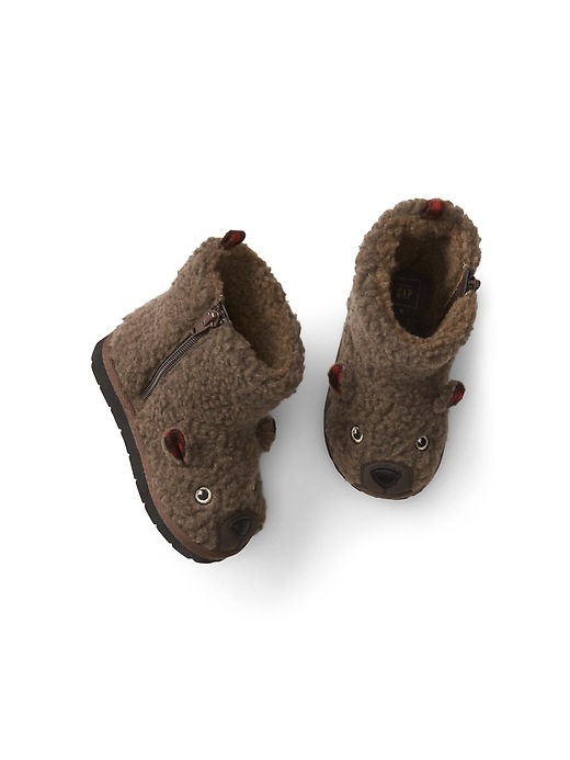 Image number 2 showing, Cozy bear booties