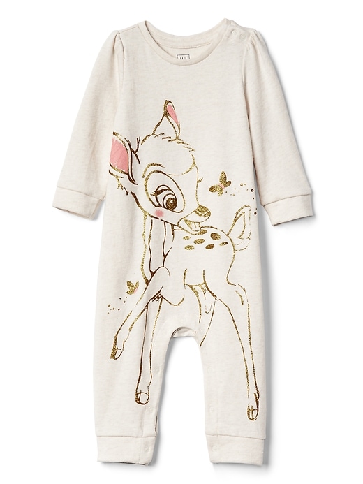 Image number 1 showing, babyGap &#124 Disney Baby Bambi graphic one-piece