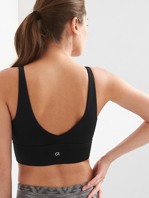 Image number 2 showing, Low Support Lattice-Front Sports Bra