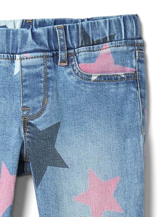 Image number 4 showing, Kids Star Print Jeggings with Stretch