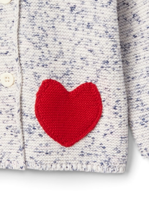 Image number 3 showing, Heart pocket bear hoodie
