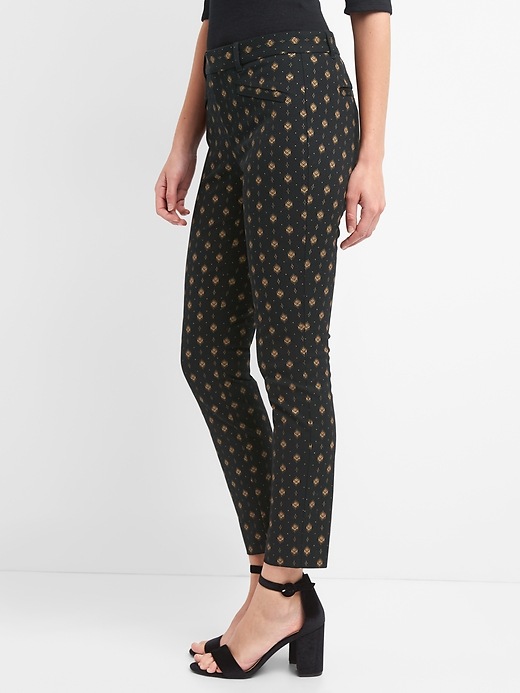 Image number 5 showing, Gold print skinny ankle pants