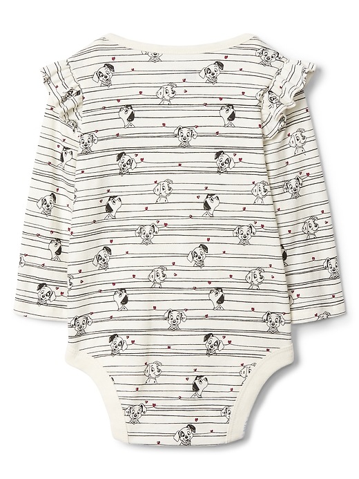 Image number 2 showing, babyGap &#124 Disney Dalmatian ruffle bodysuit