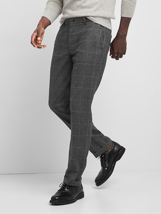 Image number 5 showing, Wool Pants in Slim Fit with GapFlex