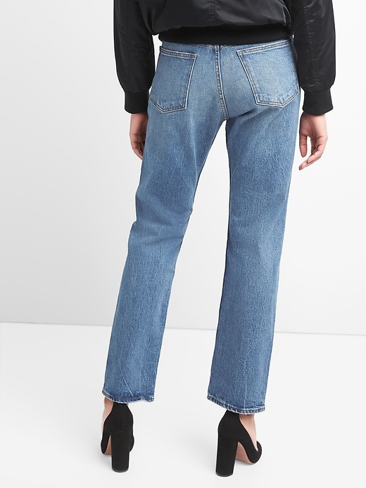 Image number 2 showing, Cone Denim&#174 Super High Rise Straight Jeans