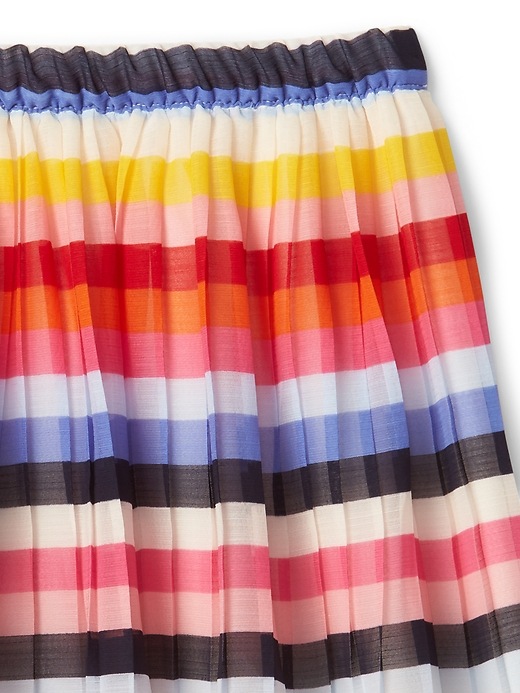 Image number 3 showing, Crazy stripe shirred skirt