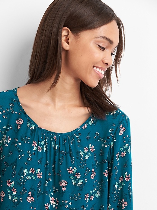 Image number 5 showing, Floral ruffle top