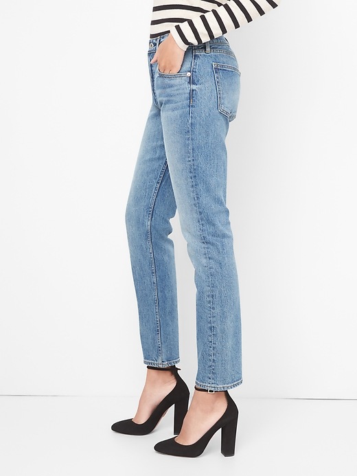 Image number 5 showing, Cone Denim&#174 High Rise Straight Jeans