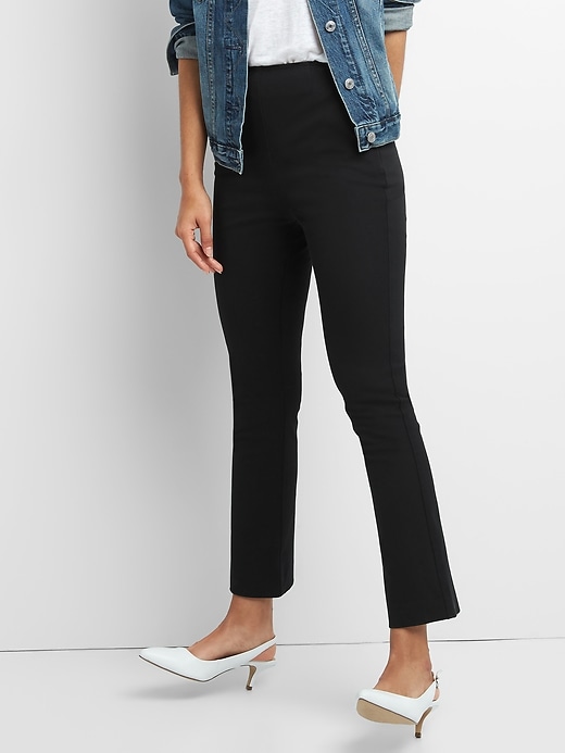 Image number 1 showing, High Rise Crop Kick Pants with Bi-Stretch