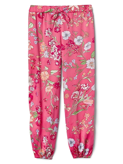 Image number 2 showing, Dreamwell Floral Print Joggers in Satin