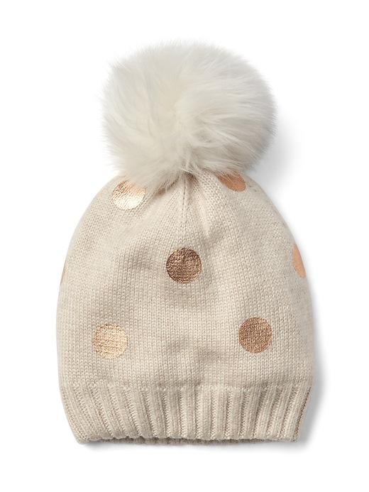 View large product image 1 of 1. Dot Pom Hat