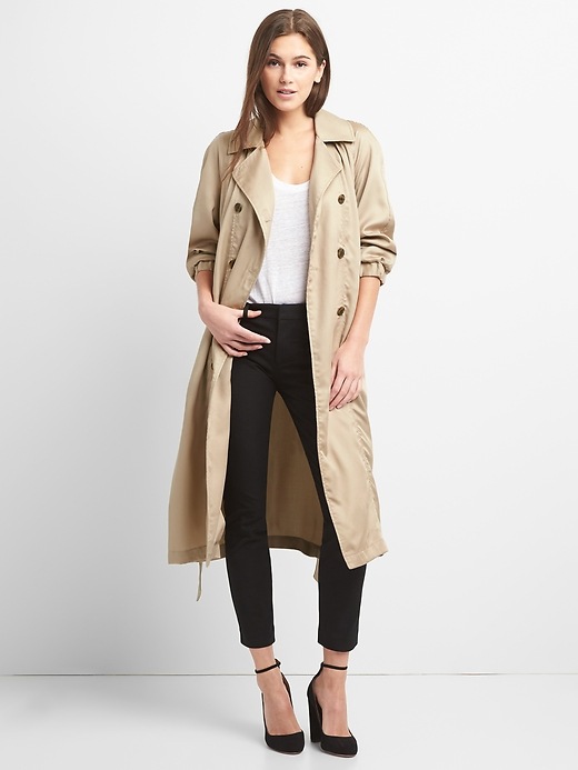 Image number 3 showing, TENCEL&#153 Drapey Trench Coat