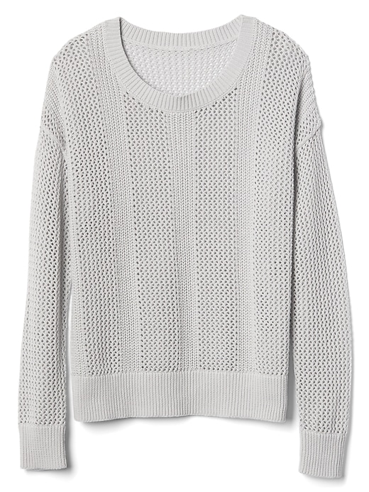 Image number 6 showing, Open-Stitch Pullover Sweater