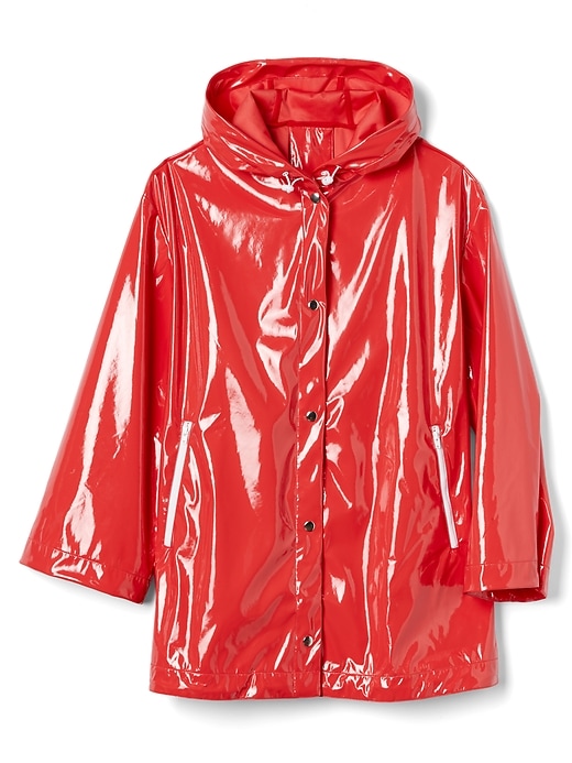 Image number 6 showing, Hooded High Gloss Rain Jacket