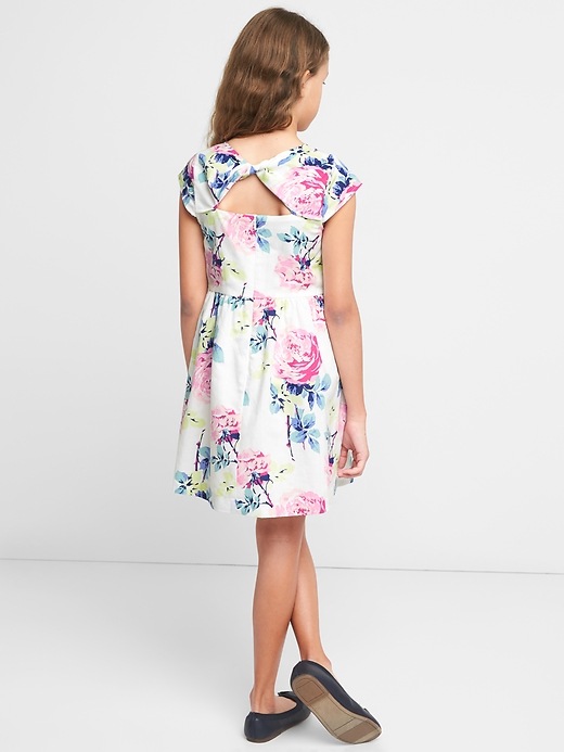 Image number 2 showing, Floral Twist-Back Dress