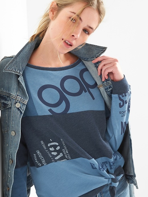 Image number 5 showing, Logo Remix Self-Tie Pullover Sweatshirt