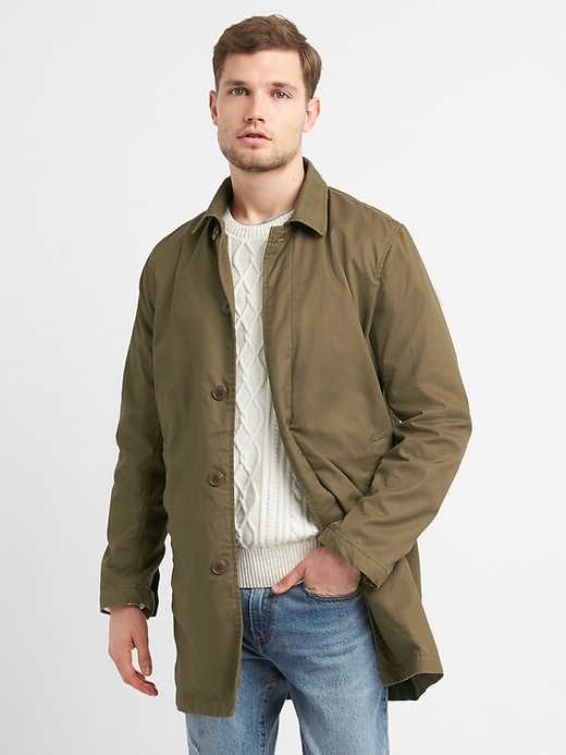Image number 1 showing, Casual Mac Jacket in Twill
