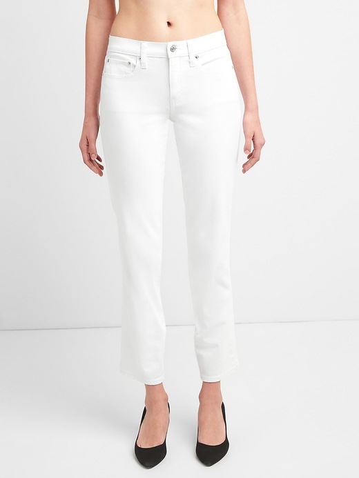 Image number 7 showing, Mid Rise Classic Straight Jeans