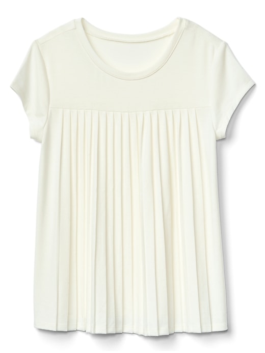Image number 1 showing, Pleated short sleeve tee
