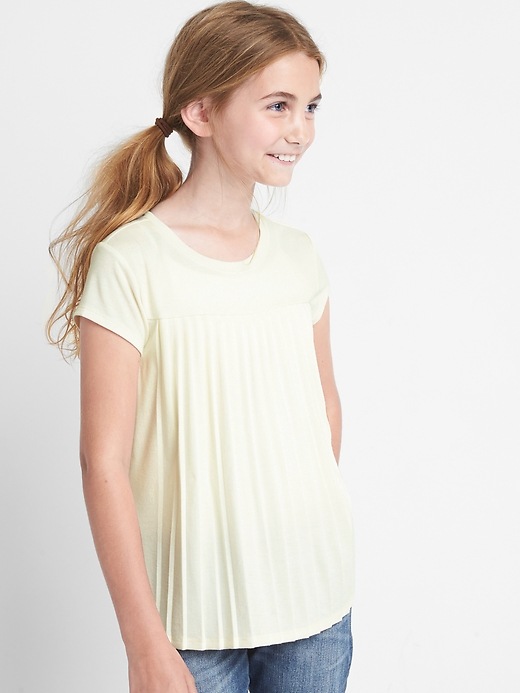 Image number 2 showing, Pleated short sleeve tee