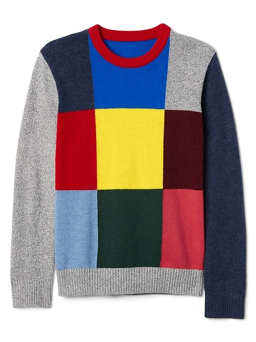 Image number 5 showing, Crazy block sweater