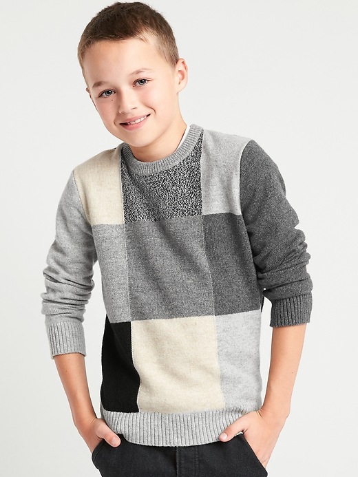 Image number 2 showing, Crazy block sweater