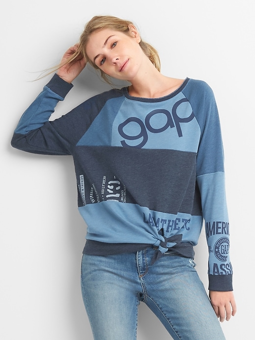 Image number 6 showing, Logo Remix Self-Tie Pullover Sweatshirt