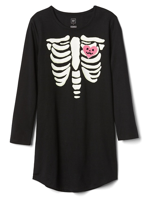 Image number 1 showing, Halloween glow-in-the-dark nightgown