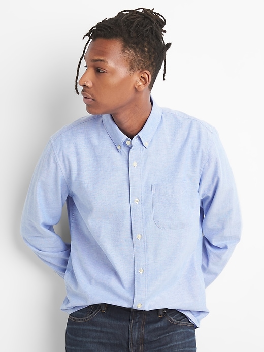 Image number 7 showing, Lived-In Stretch Oxford Shirt