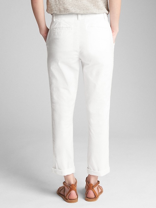 Image number 2 showing, Girlfriend Chinos with Eyelet Patch Detail