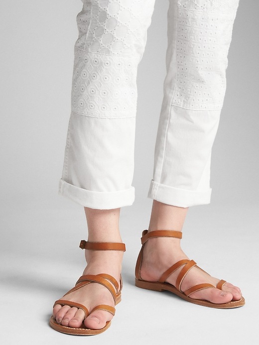 Image number 5 showing, Girlfriend Chinos with Eyelet Patch Detail
