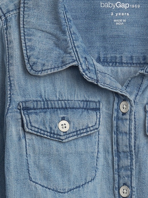 Image number 3 showing, Toddler 1969 Light Chambray Shirt