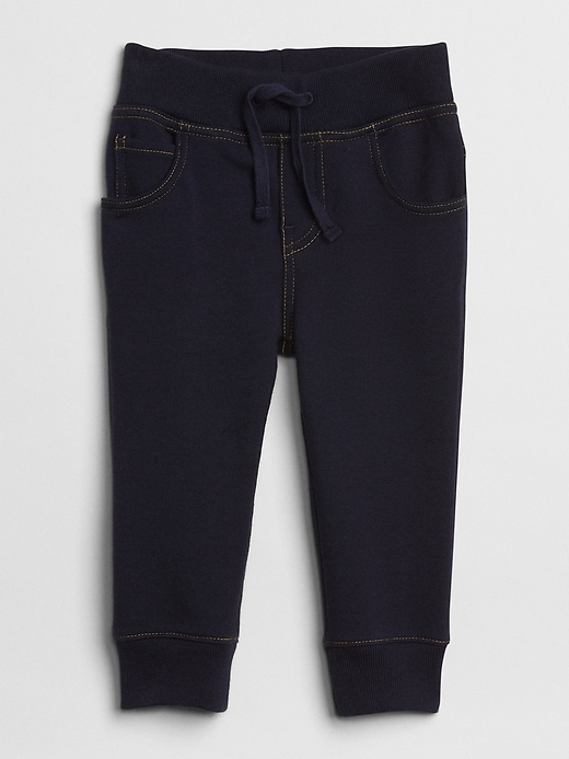 Image number 1 showing, Baby Denim Joggers In Supersoft