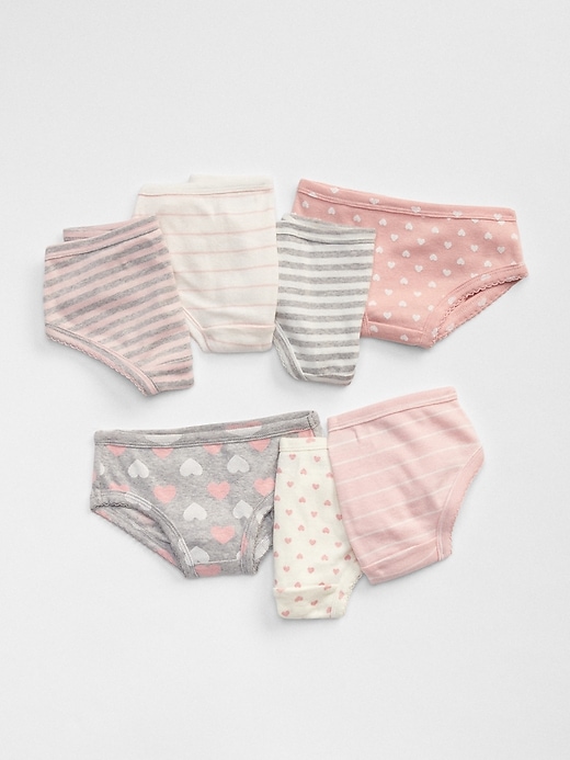 View large product image 1 of 1. babyGap Hearts & Stripes Bikini Briefs (7-Pack)