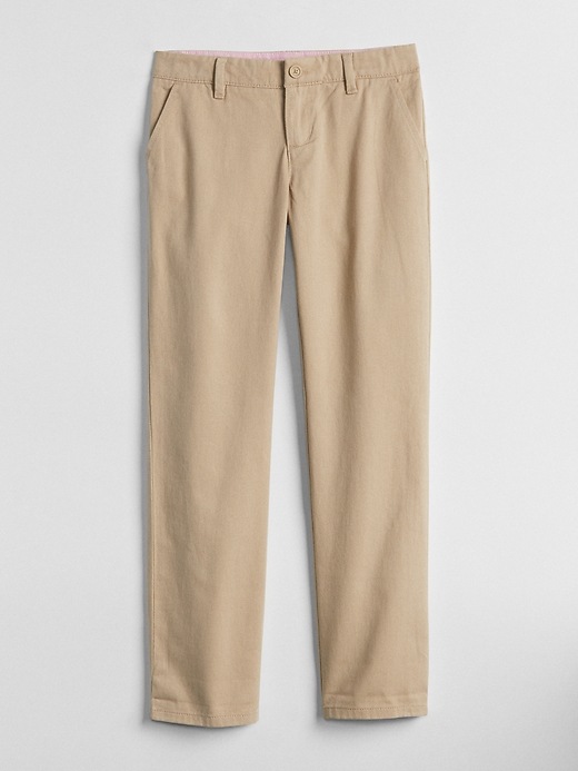 Image number 5 showing, Kids Uniform Stain-Resistant Chinos in Stretch